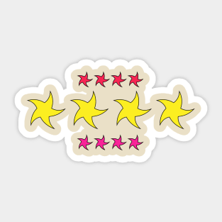 Shape Stars Sticker